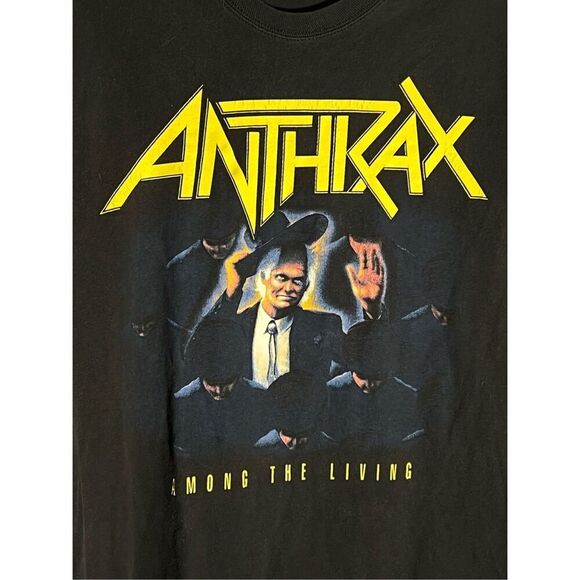 Vintage Anthrax Among The Living Follow Or Die Metal Band Tee - Picture 2 of 4